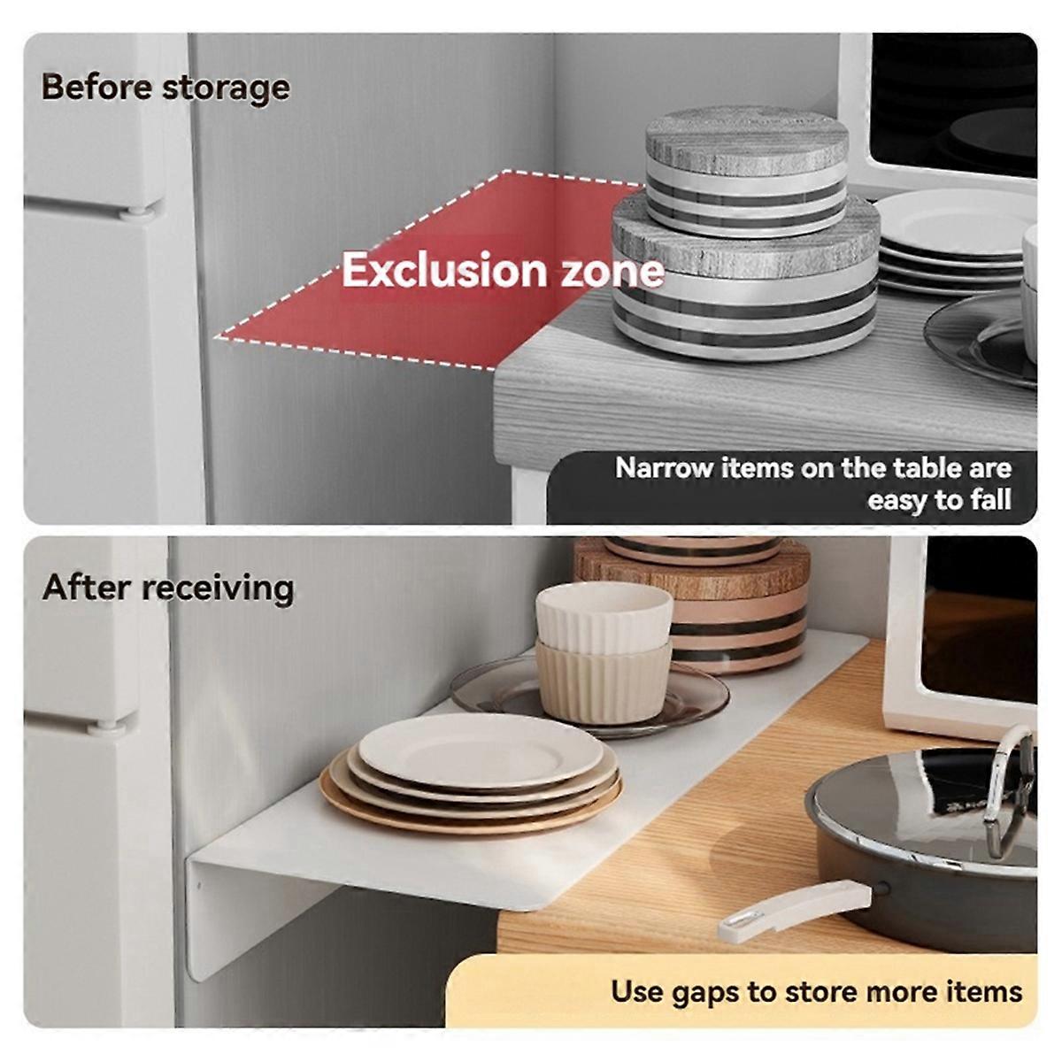 The Refrigerator Side Extension Board 40x20cm Black