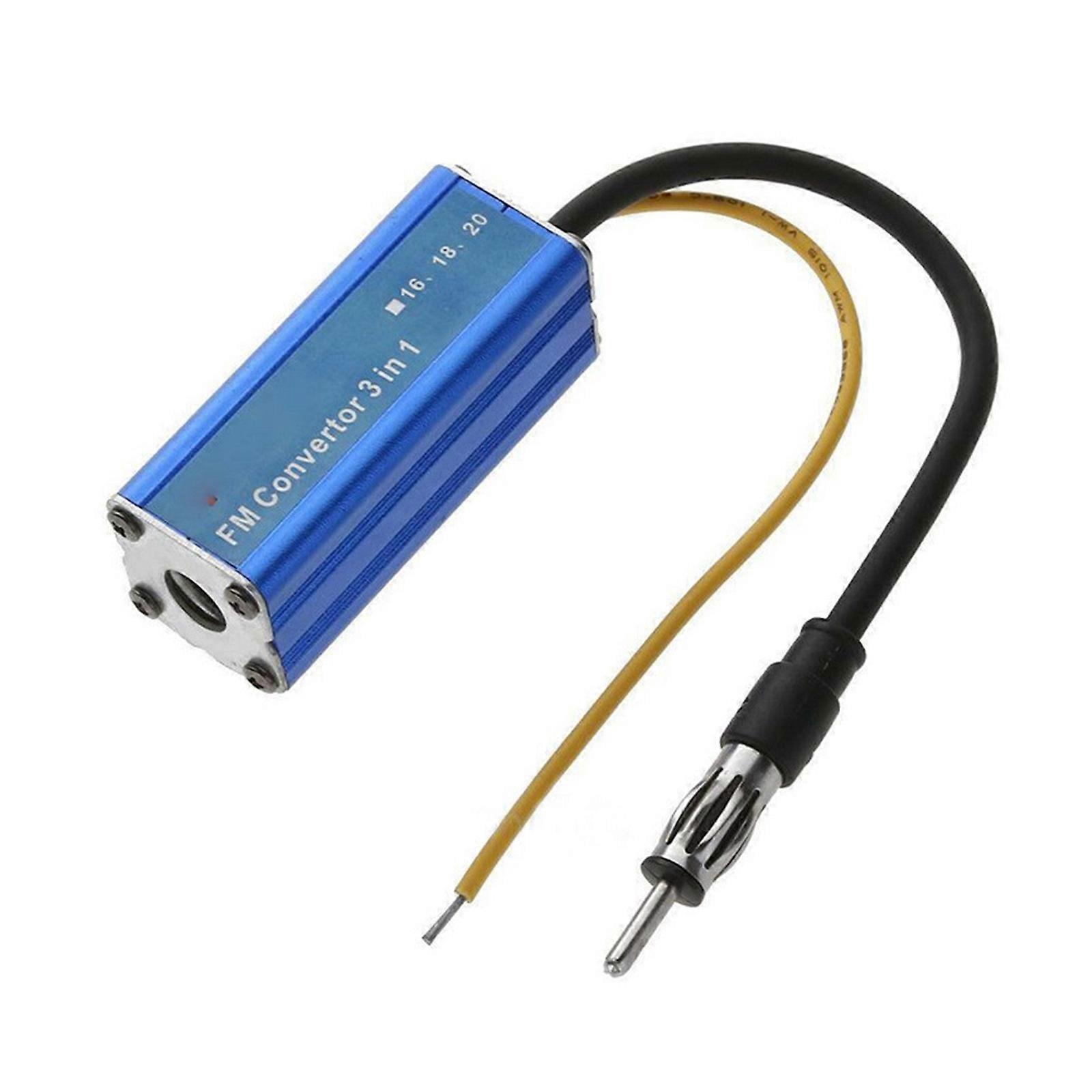 3 in 1 Car Frequency Changer Converter with Metal Cover for Players Convert 92-106MHz Into 76-90MHz for Player