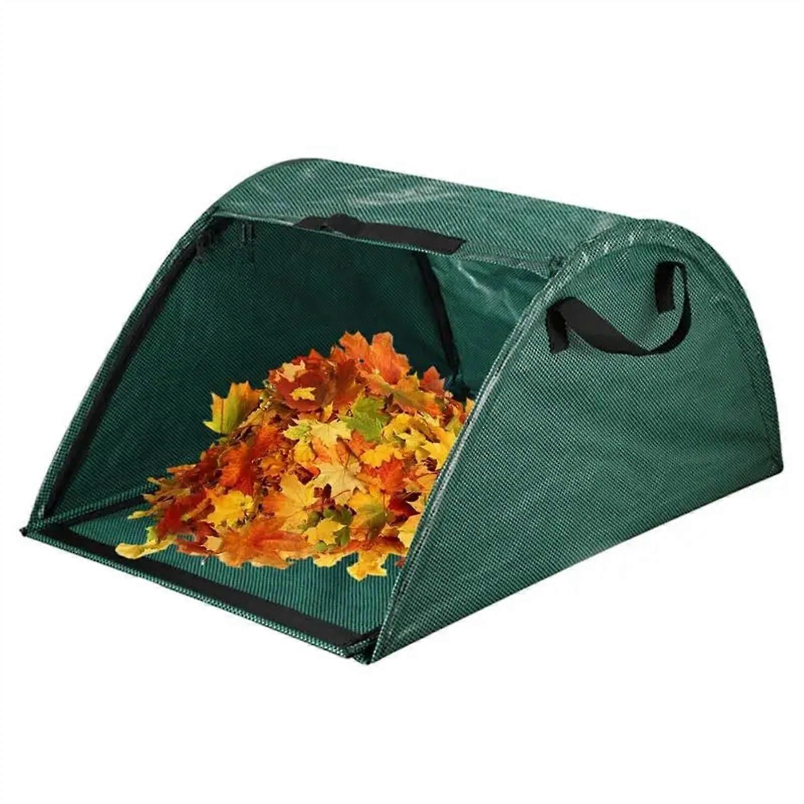 garden tool 100 l large garden scoop with handle, traylike garden bag for sturdy leaf containers, waste container garden waste bag