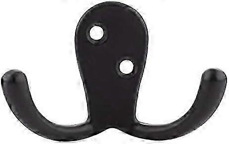 Basics Curved Zinc Robe Hook - Flat Black