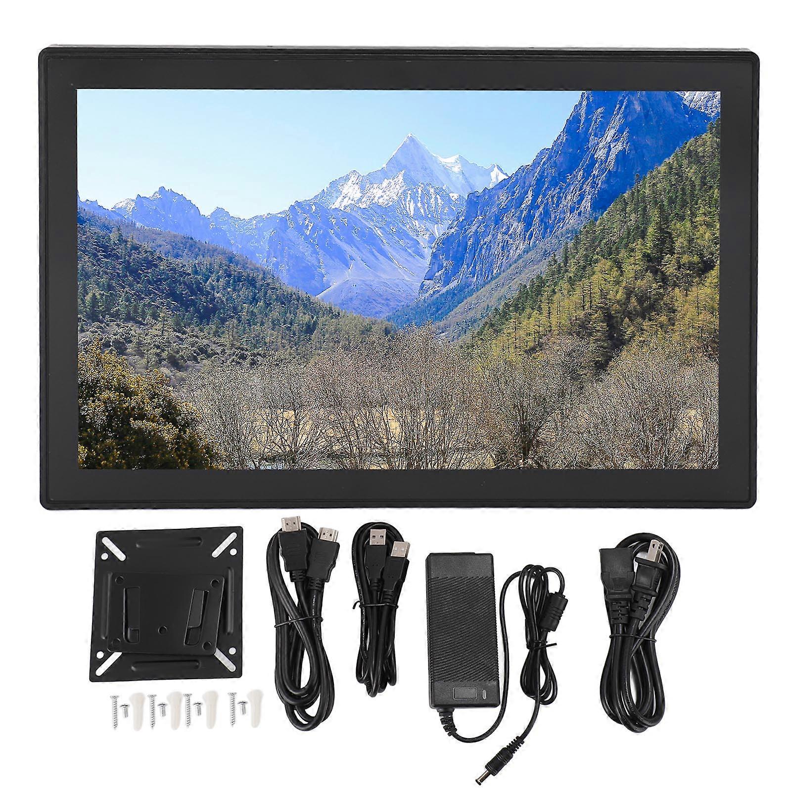 15.6 Inch IP65 Waterproof Touchscreen Display Energy Saving Embedded Capacitive LCD US Plug