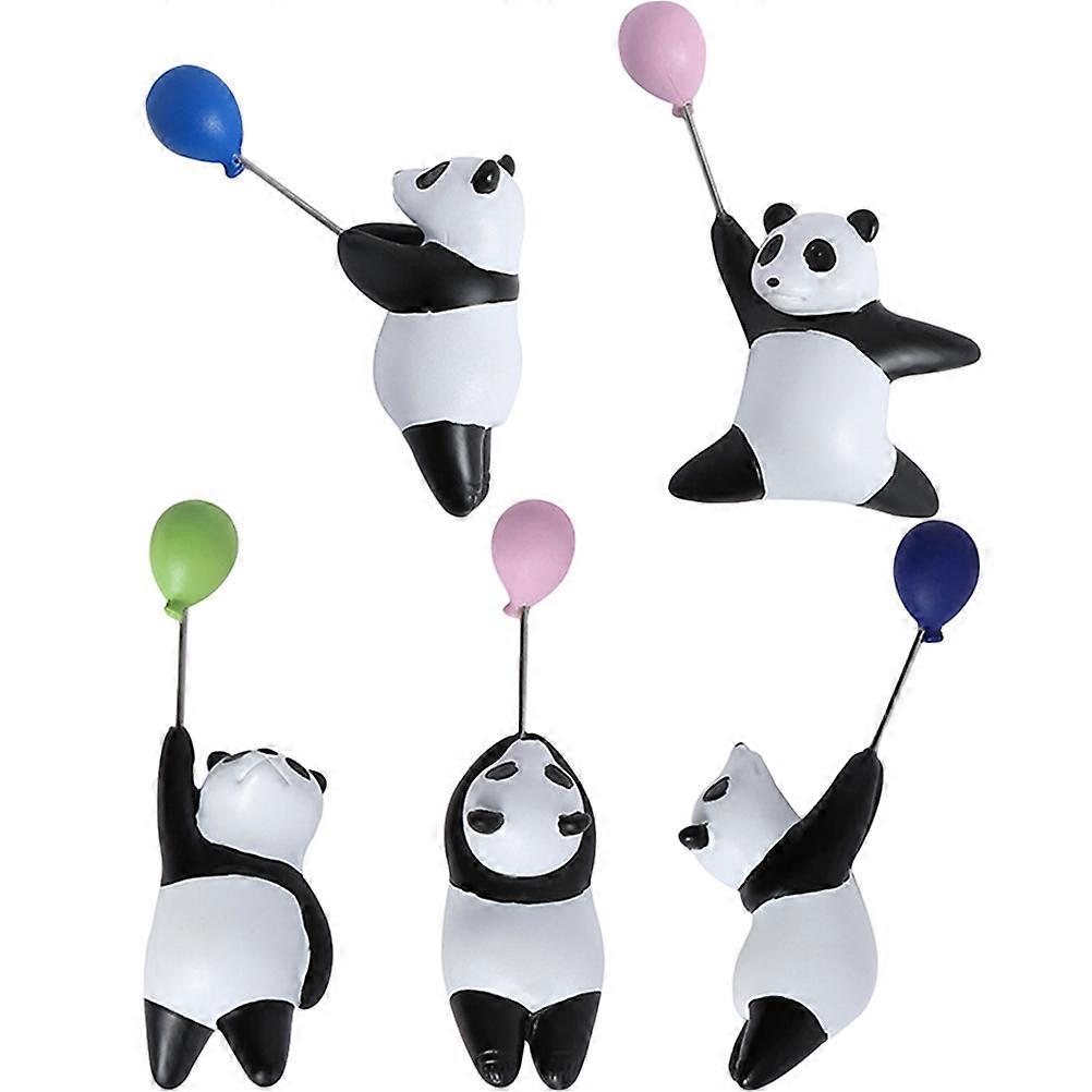5pcs Panda Fridge Magnets Multi-function Refrigerator Magnet Refrigerator Stickers
