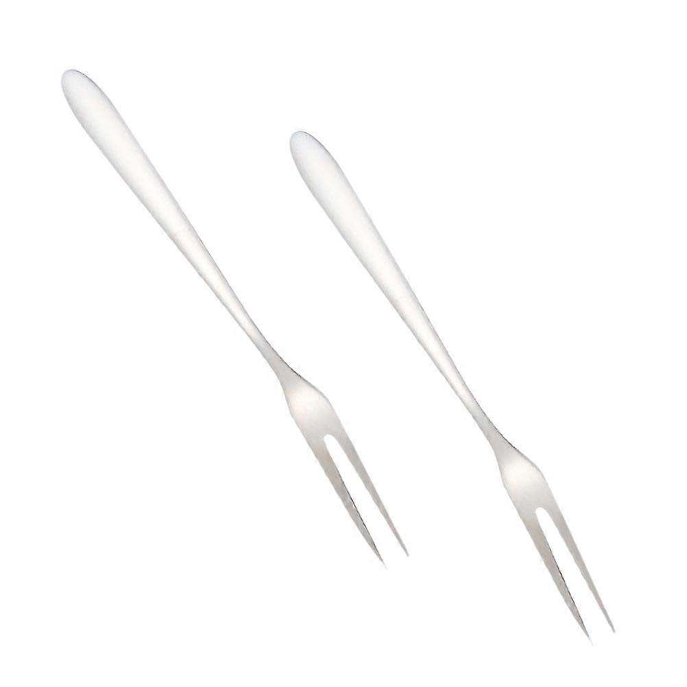 Fruit Fork Stainless Steel Fork Useful for 2Pcs Dessert and Cake Use