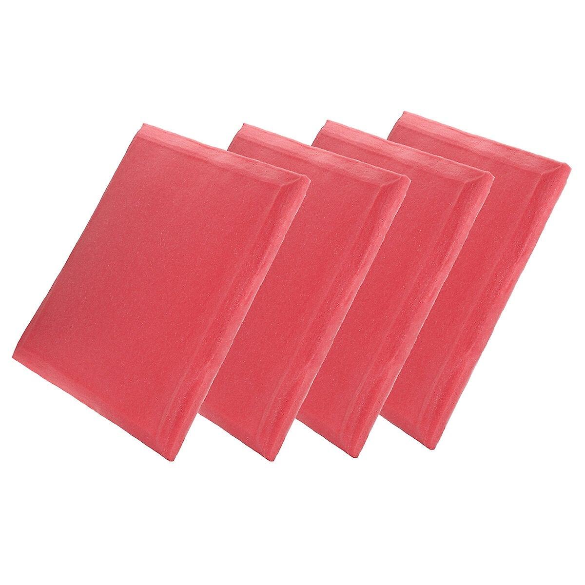 4Pcs Sound-absorbing Cotton Foam Acoustic Panel Ktv Studio With Adhesive Sticker