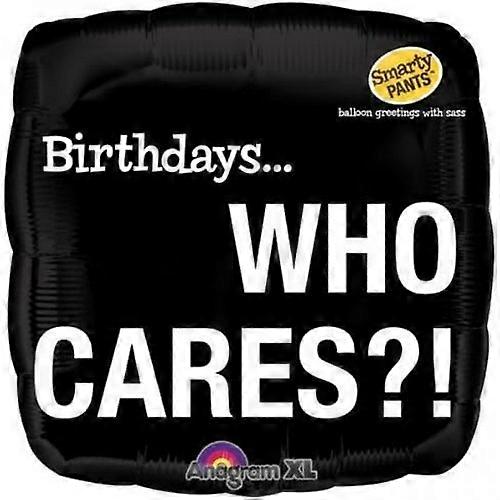 Unique Party Who Cares?! Birthday Foil Balloon