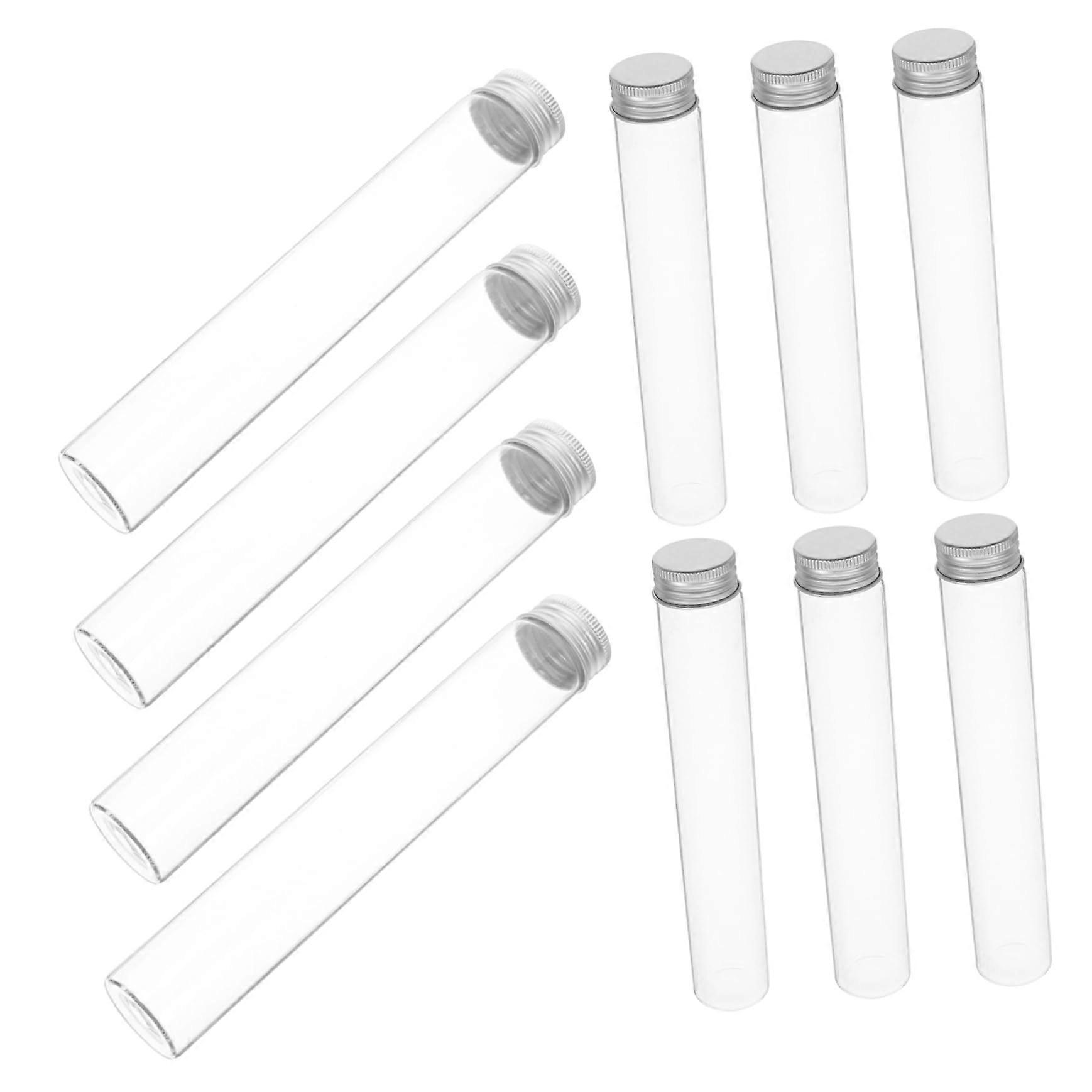 Glass Bottle Caps Set Of 10 With Dish Soap Dispenser, Empty Bottle, Small Bottle, Aluminum Caps, Sample Bottle