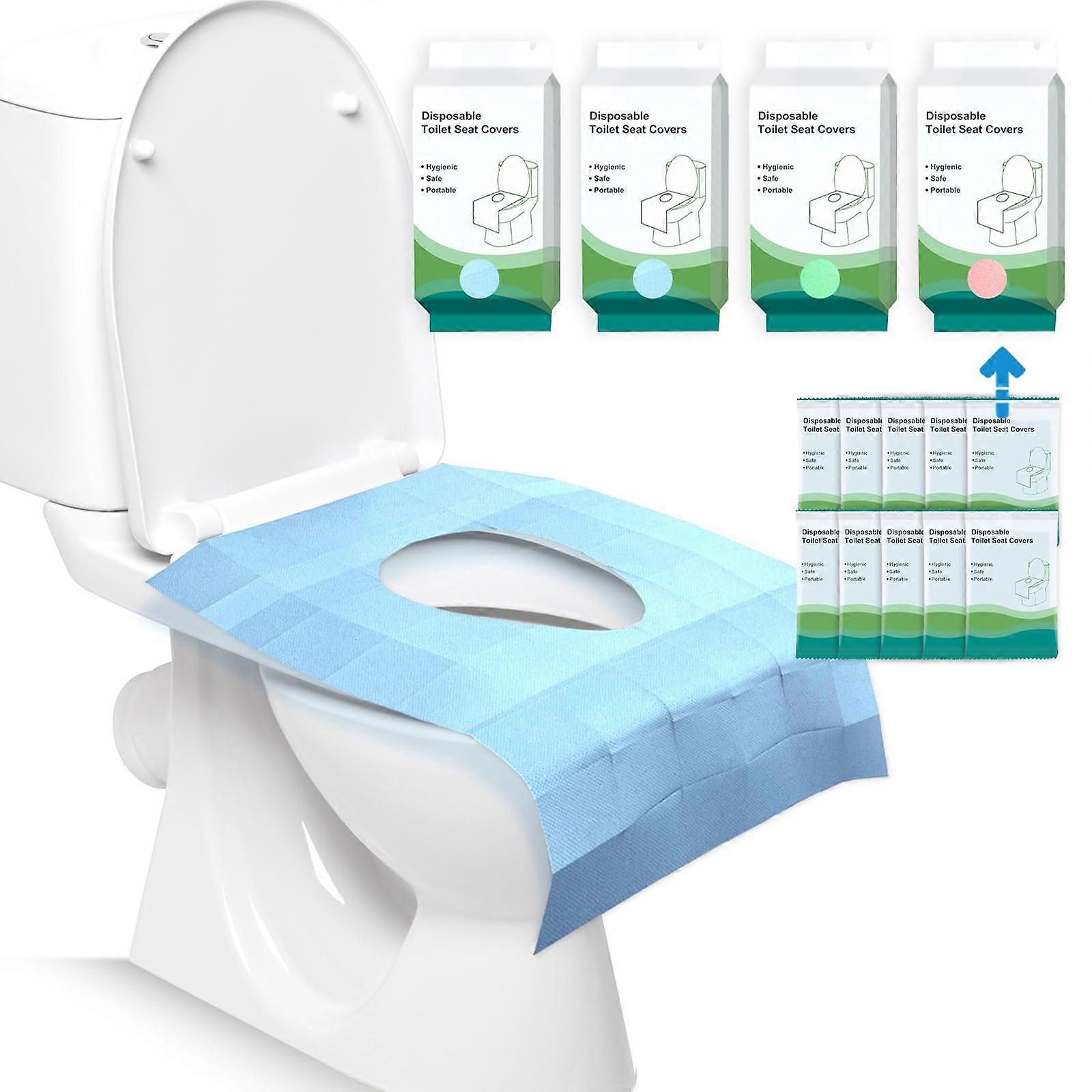 Pack of 40 Disposable Toilet Pads, Large, Individually Packed