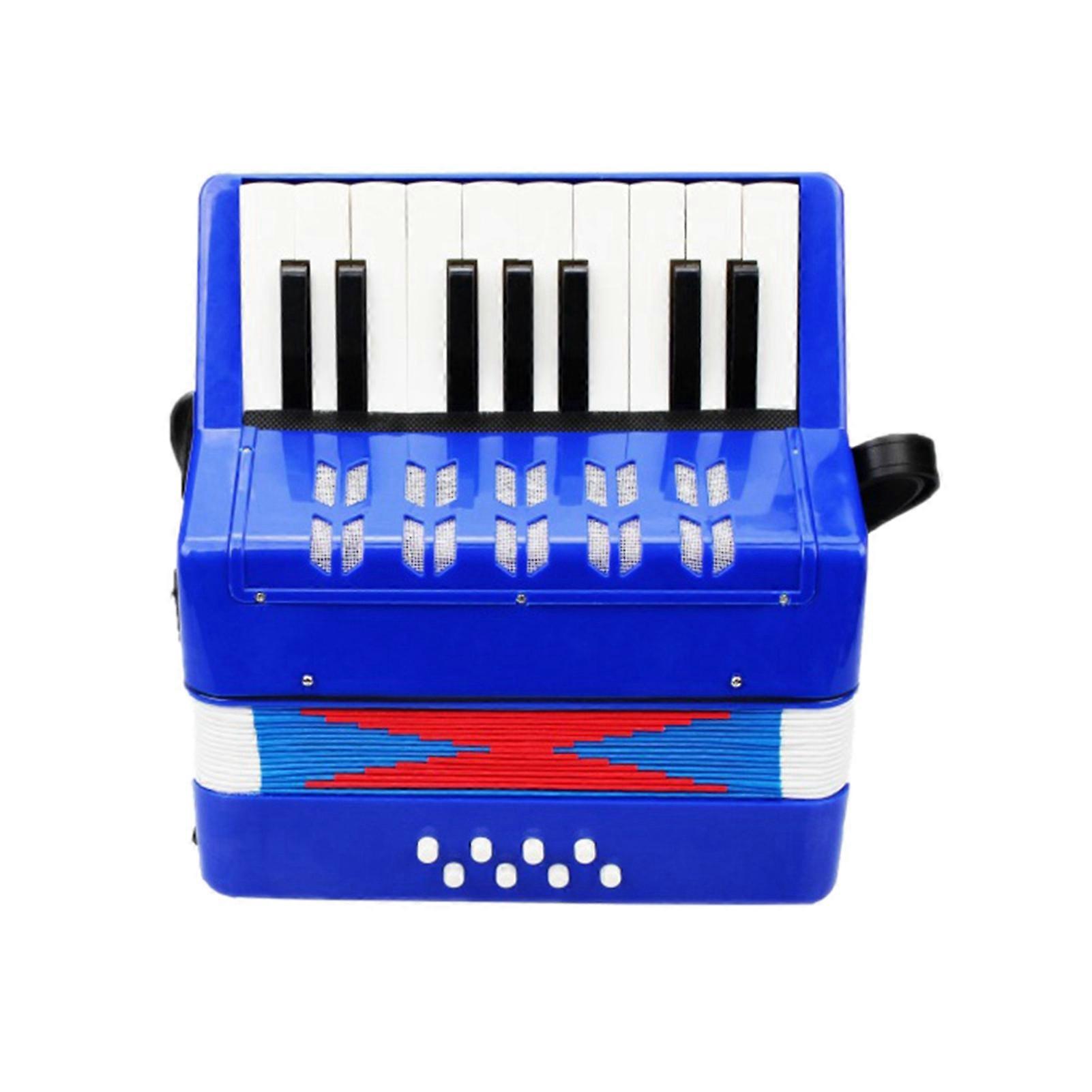 Children Accordion Ergonomic 17 Key 8 Bass Beginner Accordion Educational Early Learning Musical Instrument