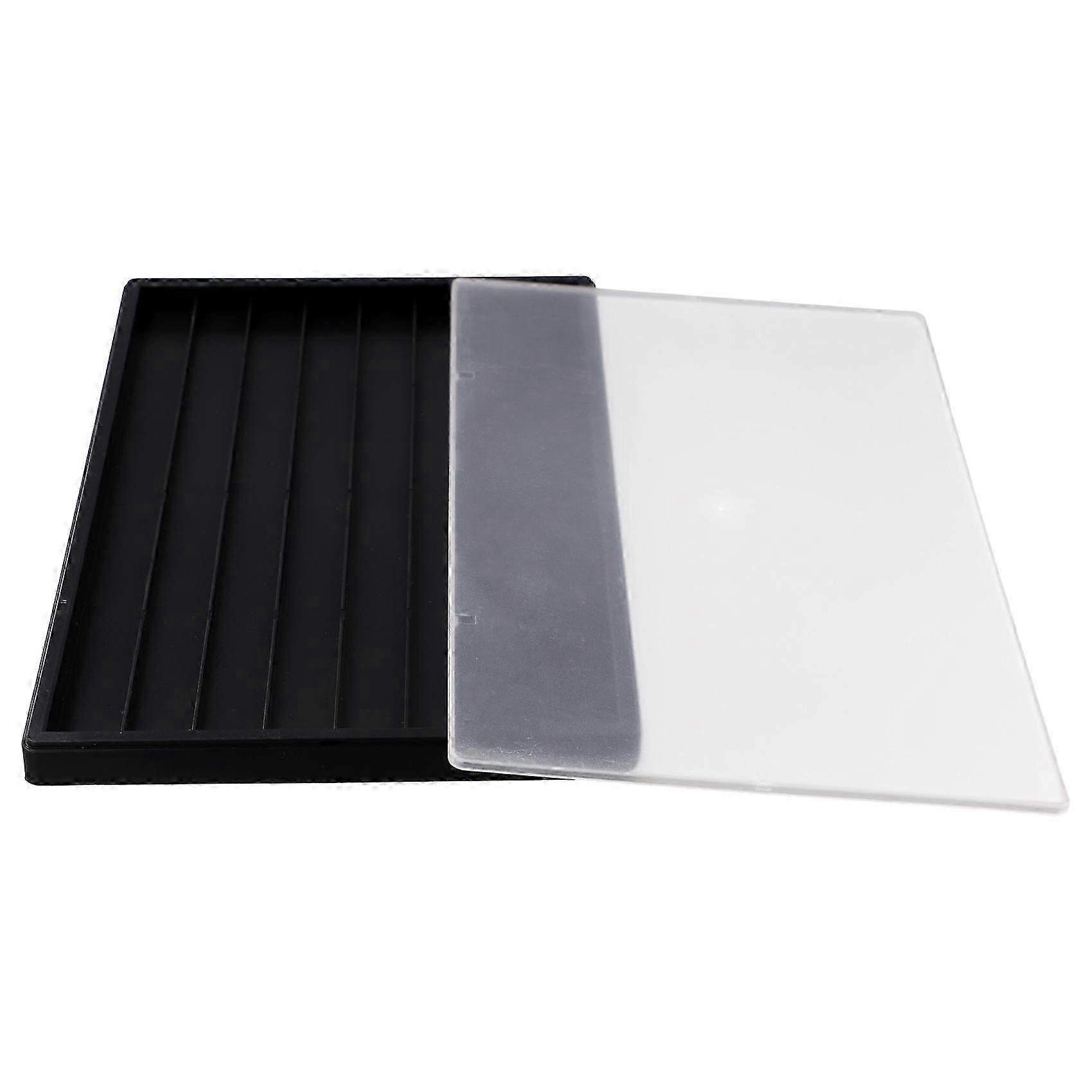 Waterproof Keycap Storage Box with Lid -for Keyboard Keycaps Display and Collection Black