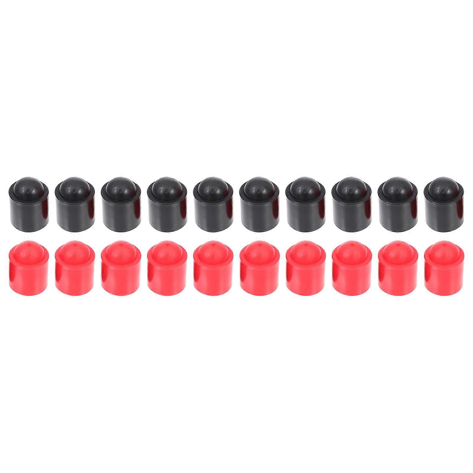 20pcs Billiard Cue End Protectors Replaceable Rubber Covers for Snooker & Pool Cue Tips, Durable Lightweight Protection Fit for Cue Sports Enthusiasts