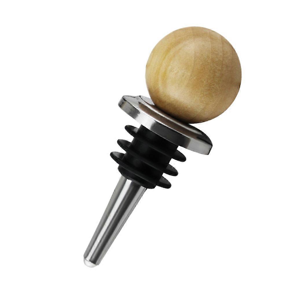 3pcs Stainless Steel Stoppers with Wood and Silicone Plugs for Red , Beer, Grade Sealing Solution for Home and Restaurant Use