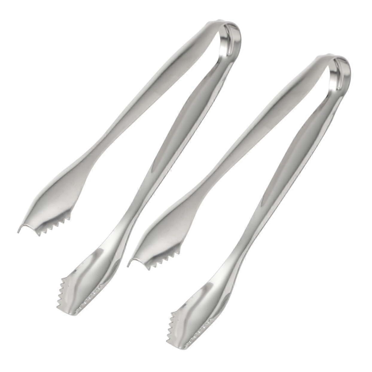 Set of 2 sugar cube tongs, ice cube tongs, sugar tongs, food tongs, kitchen tongs, small appetizer tongs, sugar cube tongs, barbecue