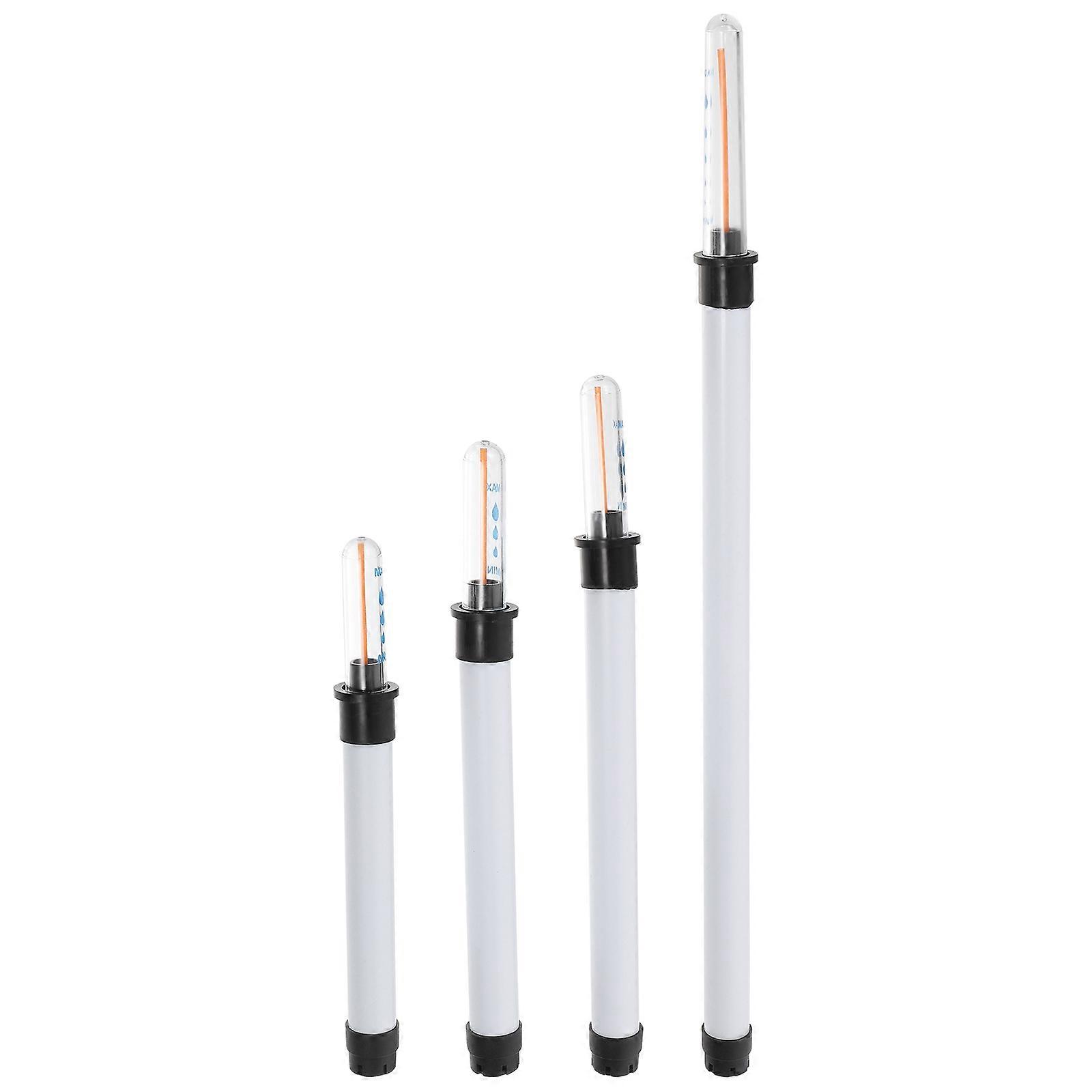Level Indicator Water Level Gauge Float Type For Home Gardening 4Pcs White Plastic