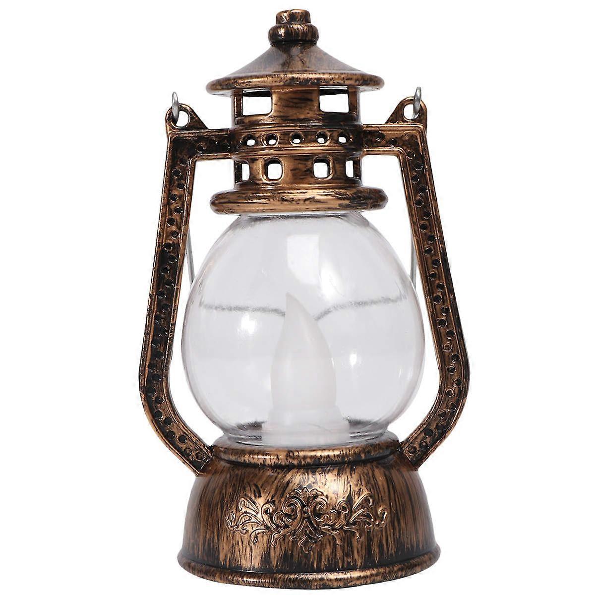 Rustic Lantern Old Fashioned Style for Kitchen Counter Mantle 1Pack