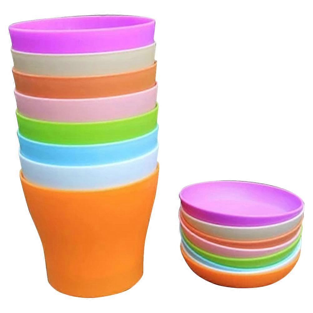 Bonsai Pots Flowerpot Decoration Suitable For Plant Enthusiasts Assorted Color 3.9X3.3X2.8in 8Pcs