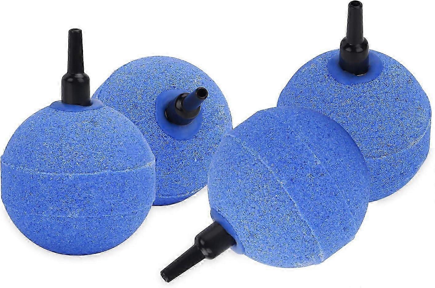 4 Pack 5cm Blue Ball Shape Air Bubble Diffuser for 2W Aquarium Air Pump
