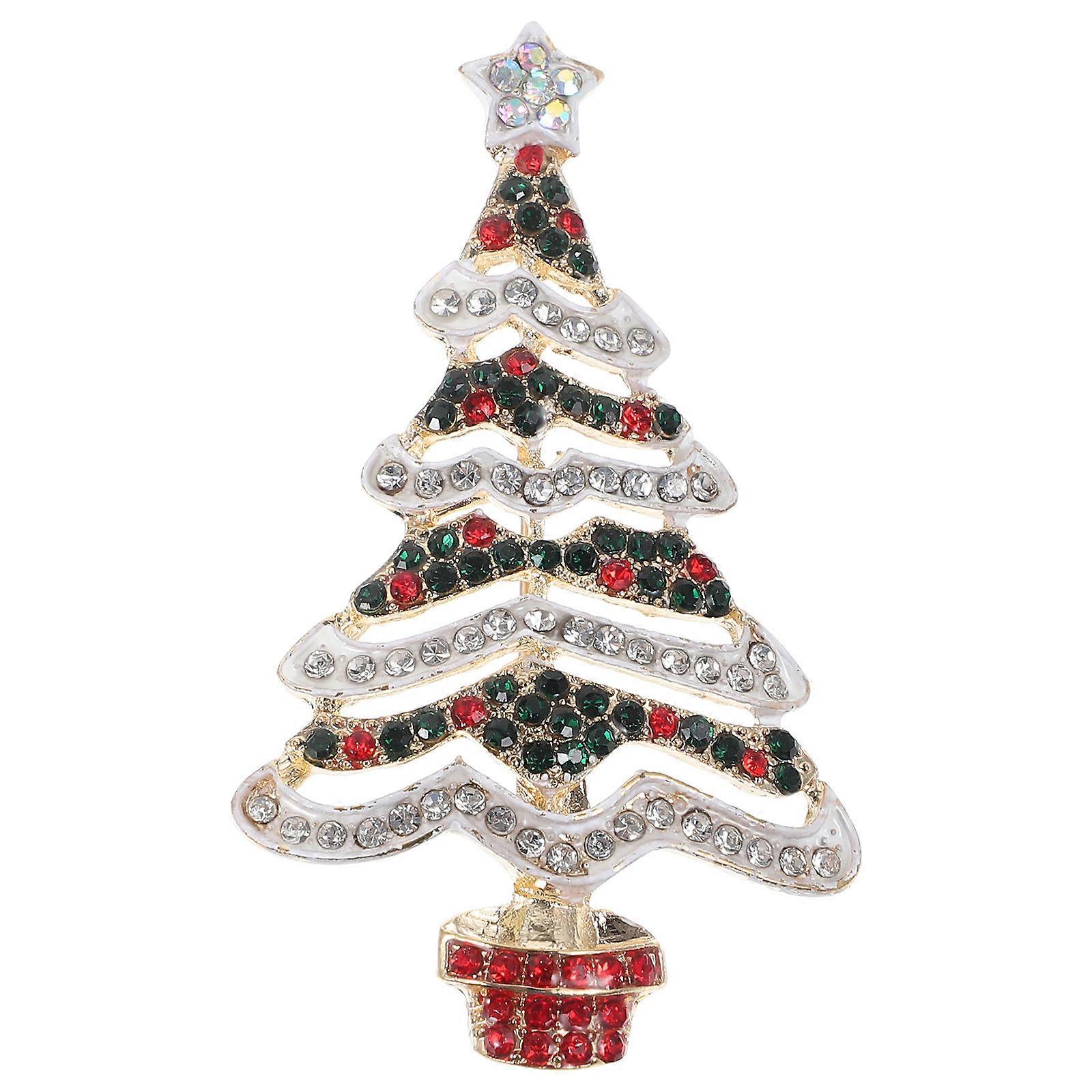 Here's a polished and engaging product description for your **Rhinestone Christmas Tree Brooch**:

 

🎄✨ **Rhinestone Christmas Tree Brooch –