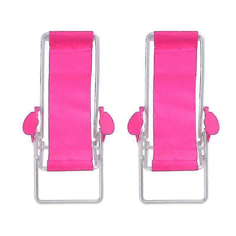 2pcs Mini Deck Chair, Cute Decor for Miniature Settings
