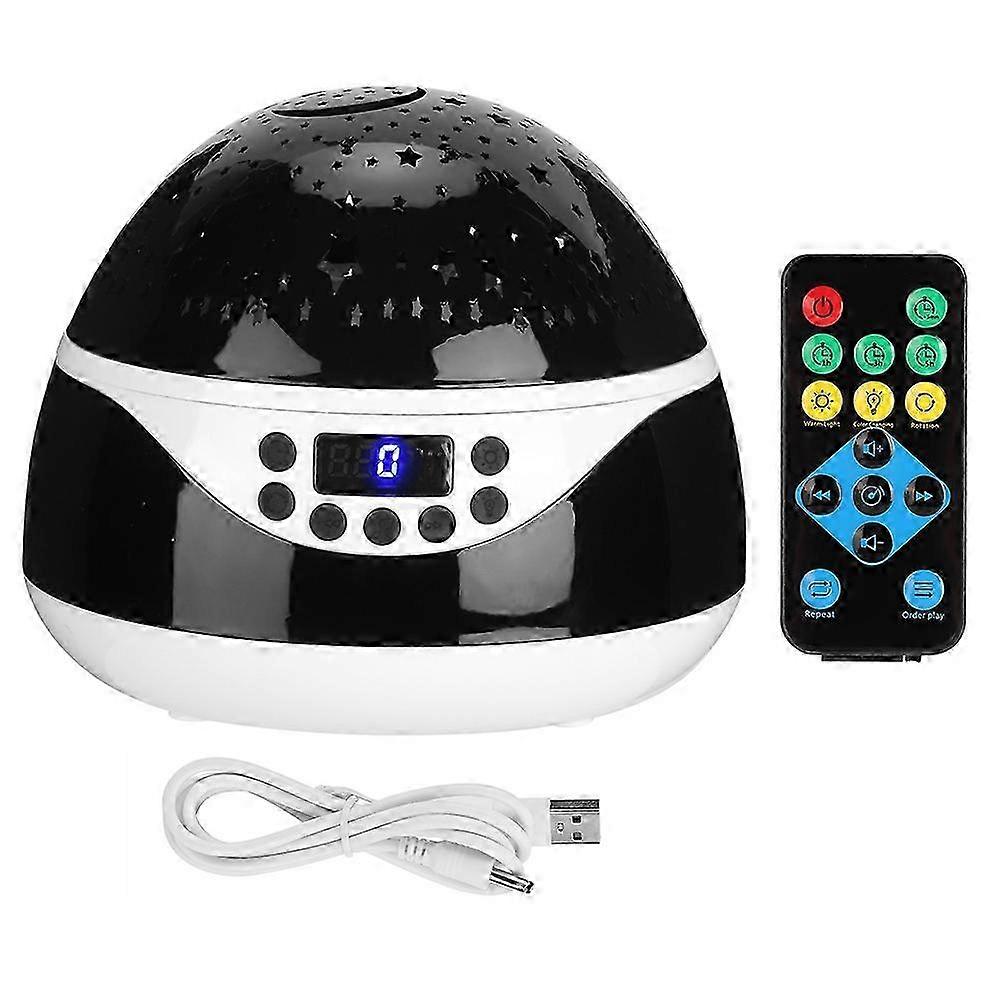 Colorful Rotating Night Light Decoration with Star Pattern Projection for Ambient Lighting