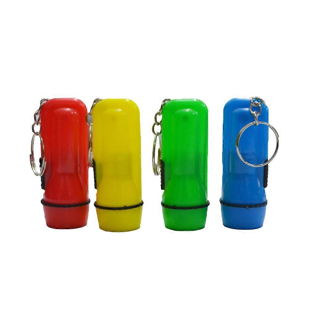 Key Chain Flashlights Led Mini Portable Lighting Emergency Use 24Pcs Assorted Color