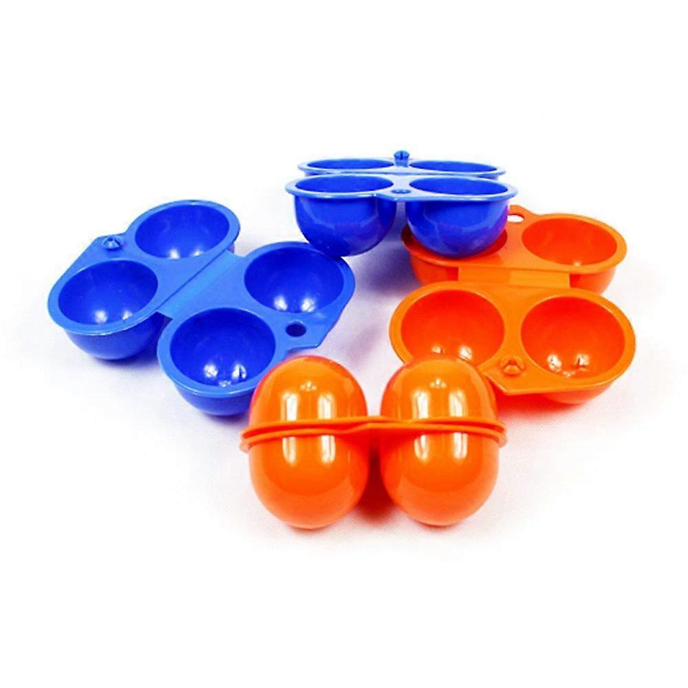 MoonyLI Portable Egg Storage Box Outdoor Camping Picnic Egg Container, Shockproof Egg Box, 3-Pack