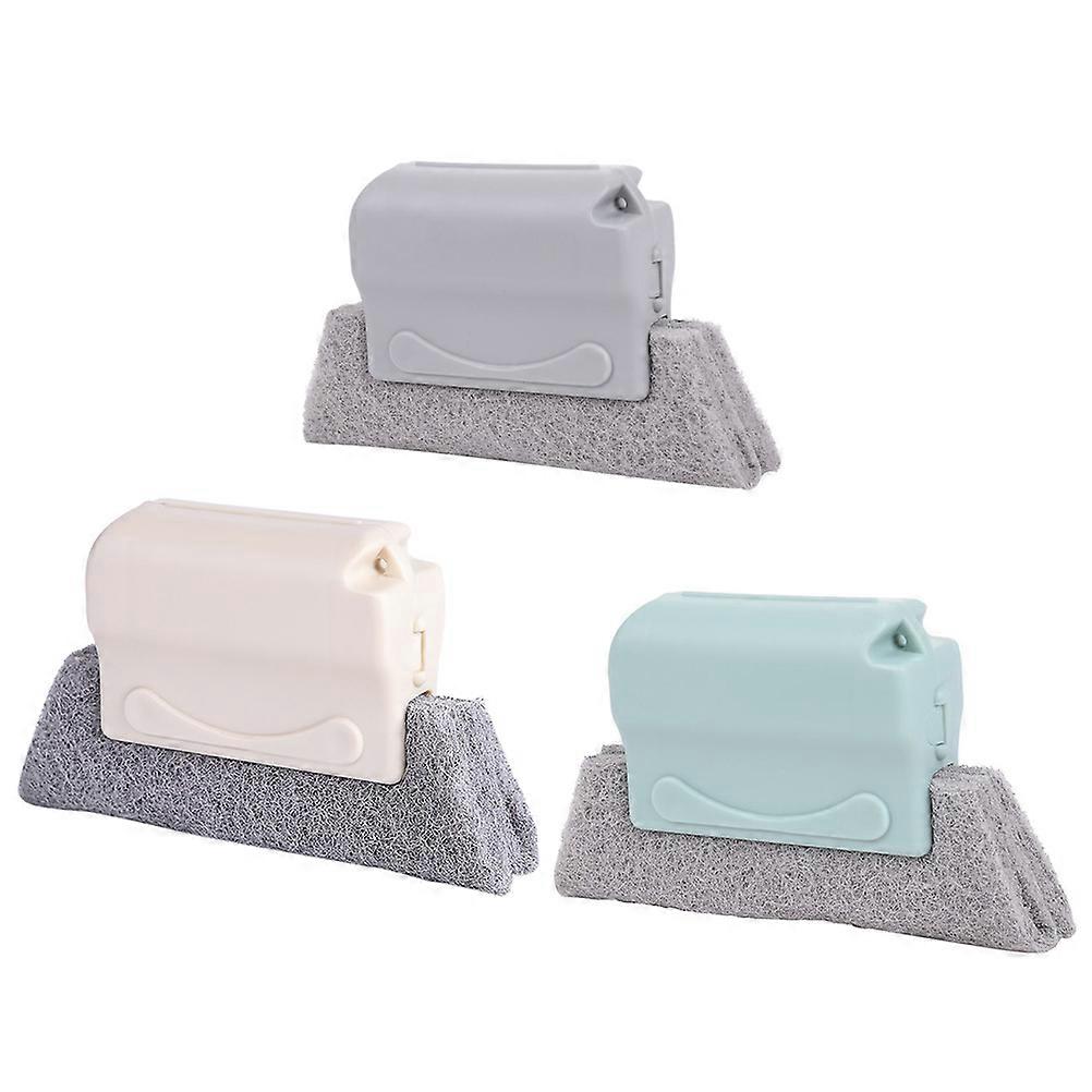 Groove Cleaner Window Groove Cleaning Household Cleaning Brush 14x2.5cm Window Track Cleaning 3Pcs