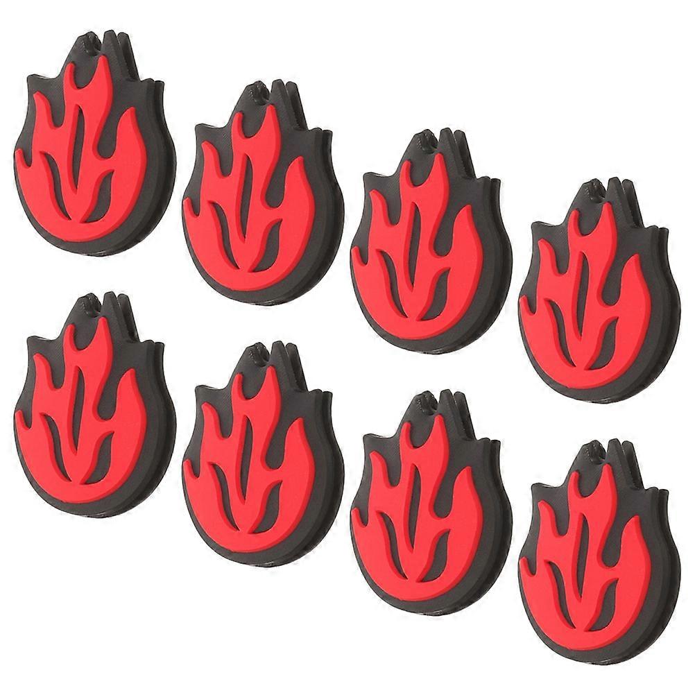 Dampners For Tennis Rackets Vibration Reduction Silicone Dampeners For Tennis Players Red 8Pcs