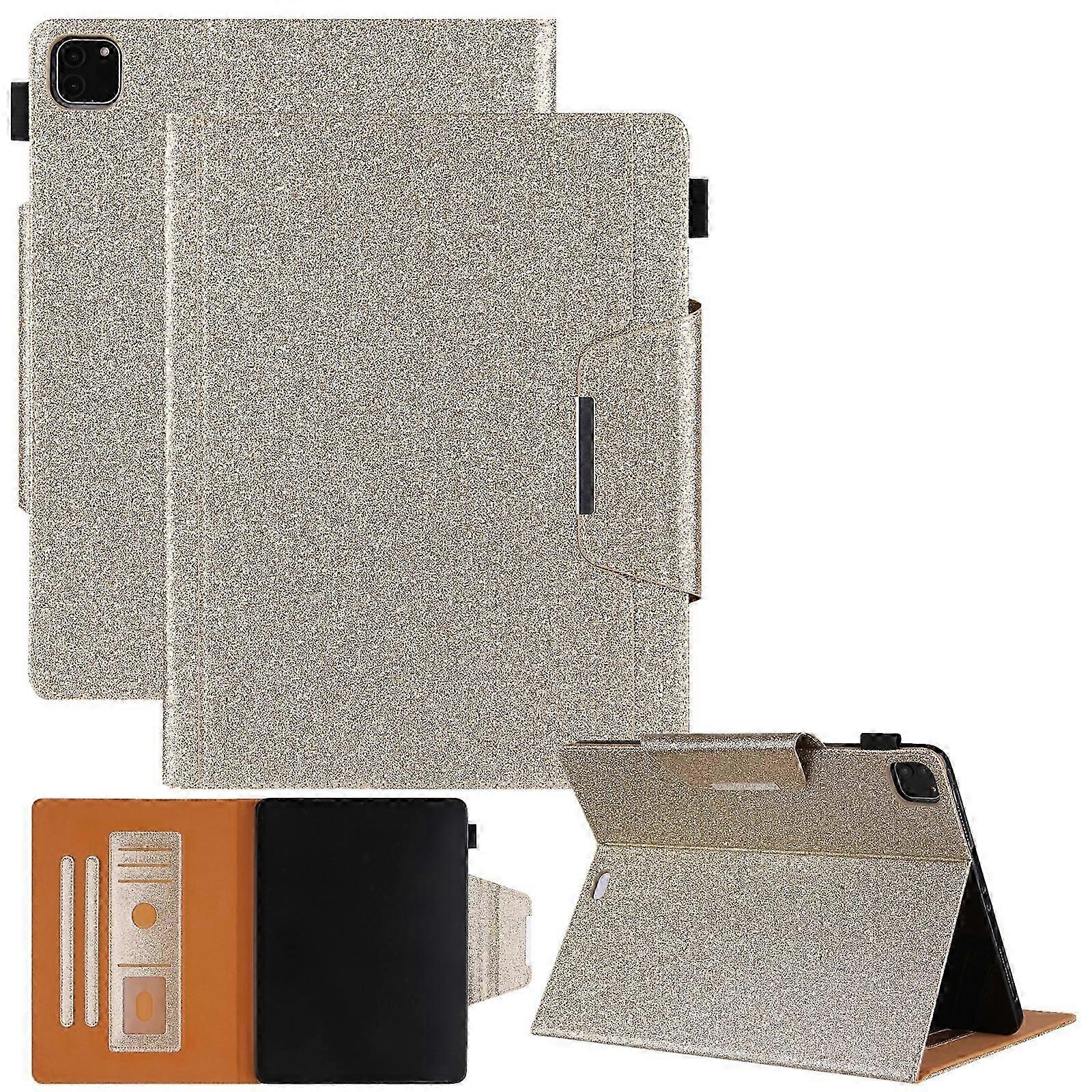Glitter Leather Flip Case for Apple iPad Pro 12.9 (2018-2022) with Holder, Card Slot, Photo Frame & Wallet