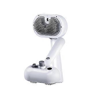 Pet Spray Comb Brush kompatibel mit Hund mit USB-Ladung Cats Comb Pet Hair Roller Floating Hair Removal Comb P--weiß