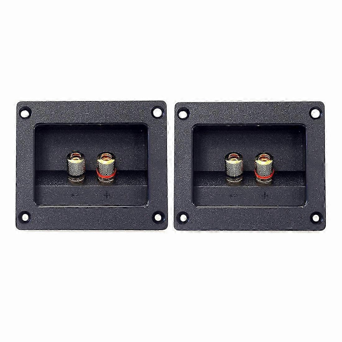 2pcs DIY Car Stereo 2-way Speaker Box Terminal Spring Cup Connector Banana Jack and Plugs for Subwoofer