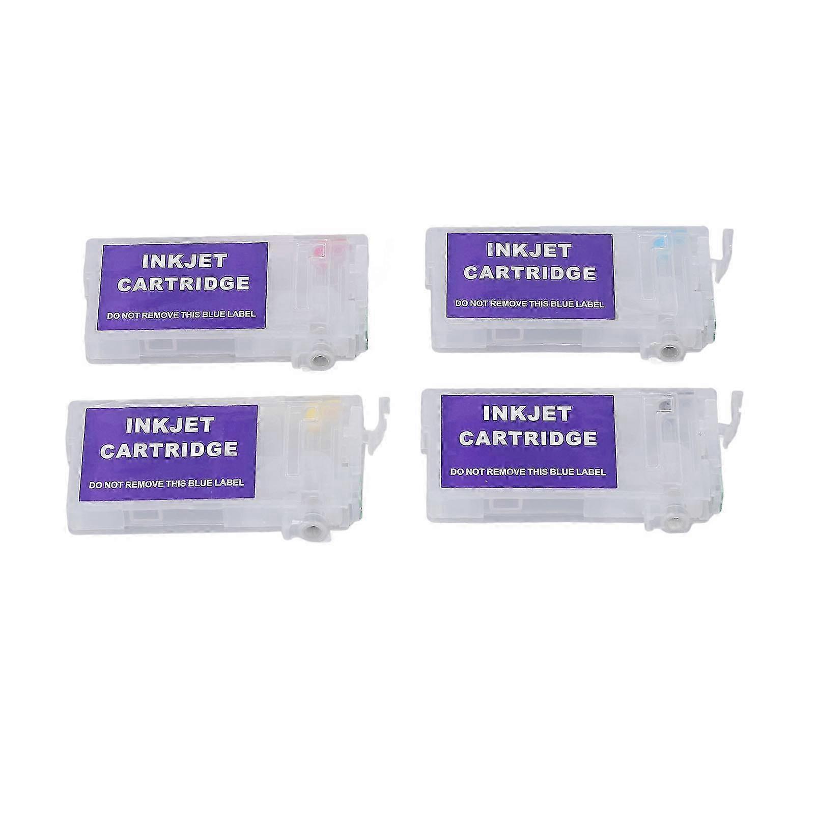 Ink Cartridge PP BK C M Y 4 Colors Printing Accessory Part for Photo Paper Document Without Chip