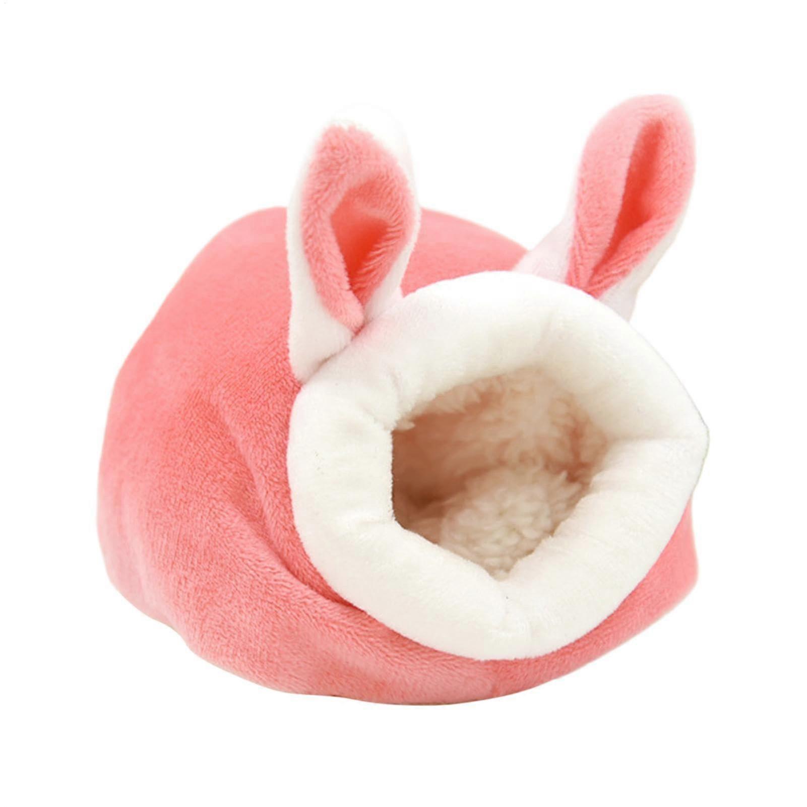 Hamster Hideaway Igelbett, Soft Chinchilla Sleeping Bed, Removable Winter Calking House for Small Pet Cozy Space