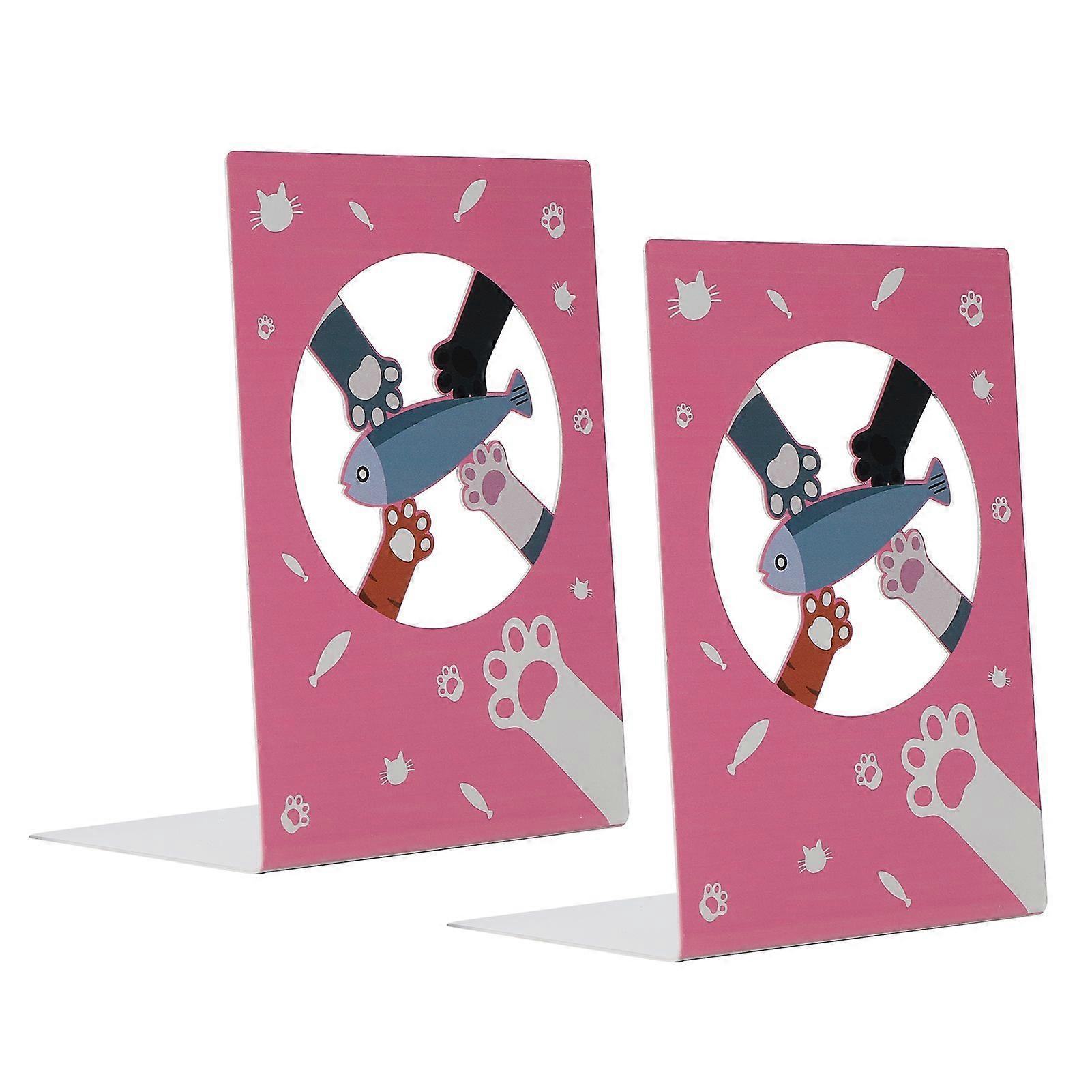 2025最新モデル2Pcsメタルブックエンド安定デスクトップブックストッパーサポート