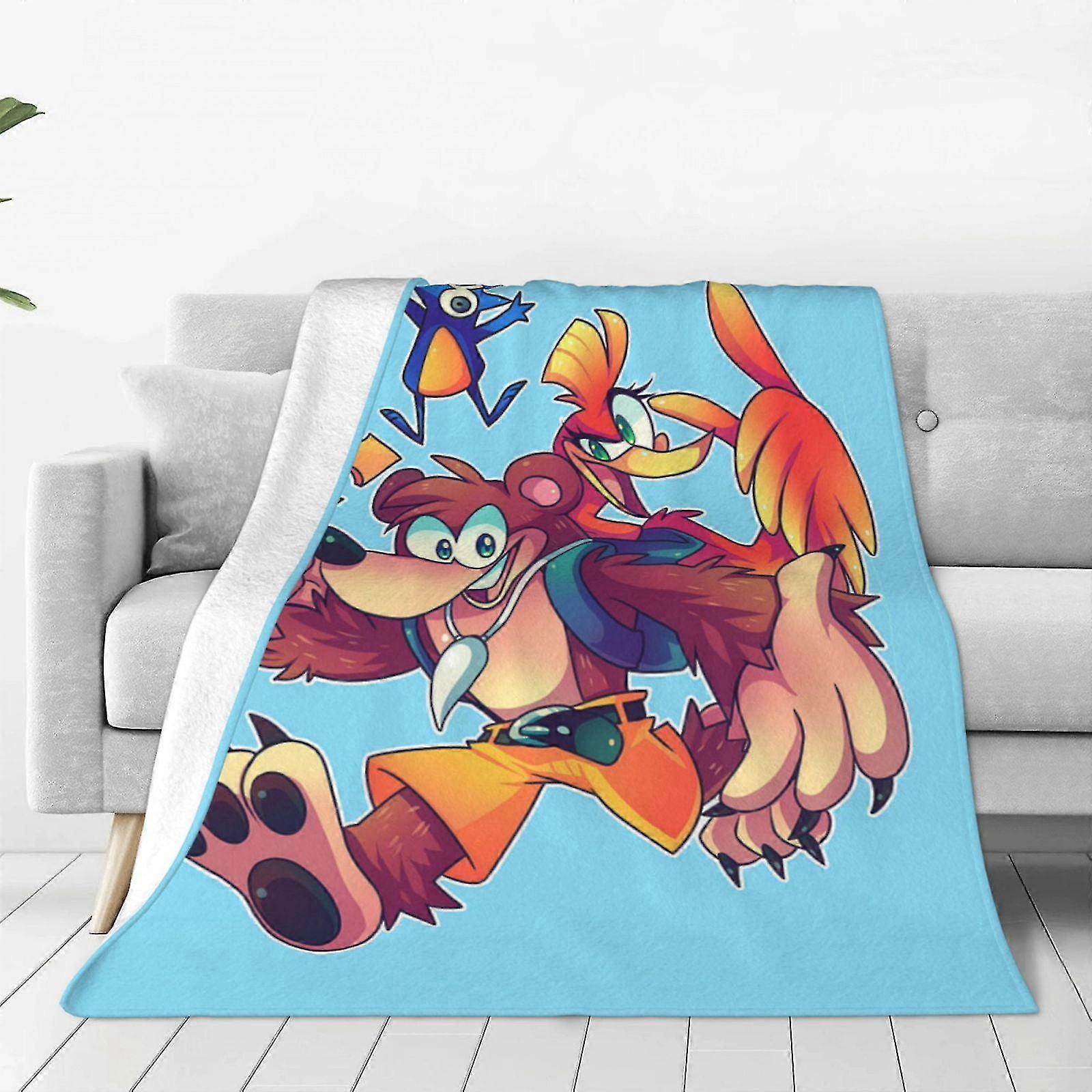 Cozy Lightweight Flannel Fleece Throw Blanket for Couch Bed Sofa - Ideal Gift for Kids and Adults, Multiple Sizes Available