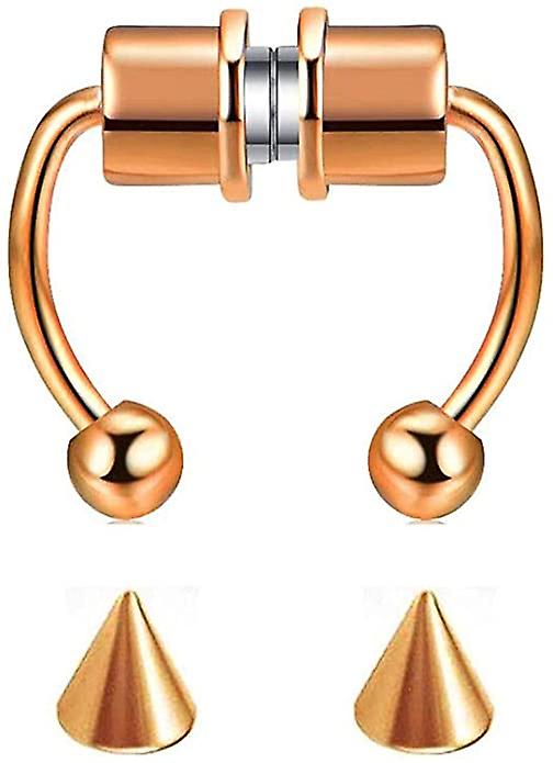 D.Bella Hufeisen Nasenringe 316L Edelstahl - Septum Piercing Mit CZ Steinen