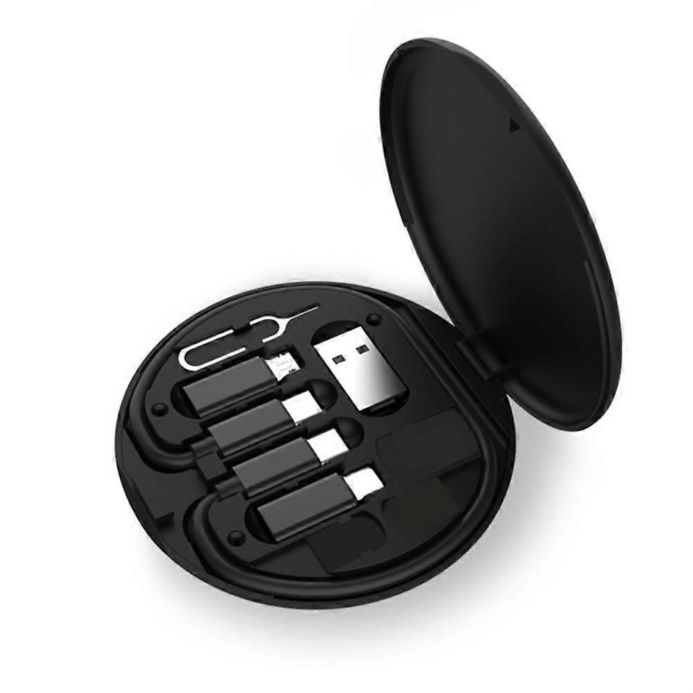 Portable Adapter Cable Conversion Storage Box Multi Type Charging Line Convertor Data Transfer Tool for Business Travel