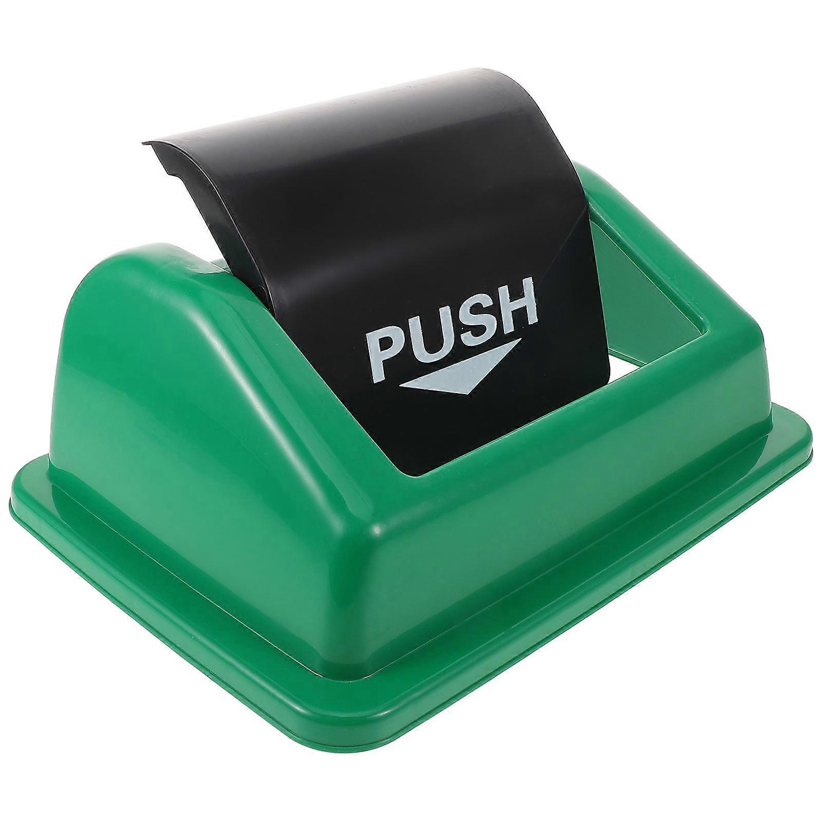 Plastic Trash Can Lid Green with Versatile Use for Home Use