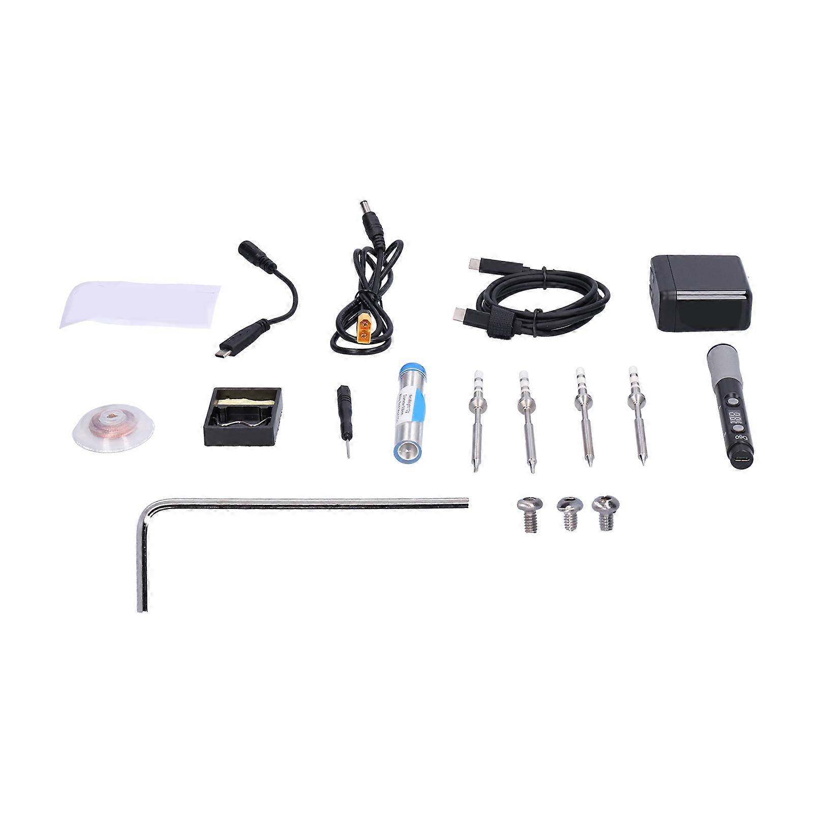 Soldering Iron Portable Electric Welding Pen Tool Tip Set Mounting Accessories
