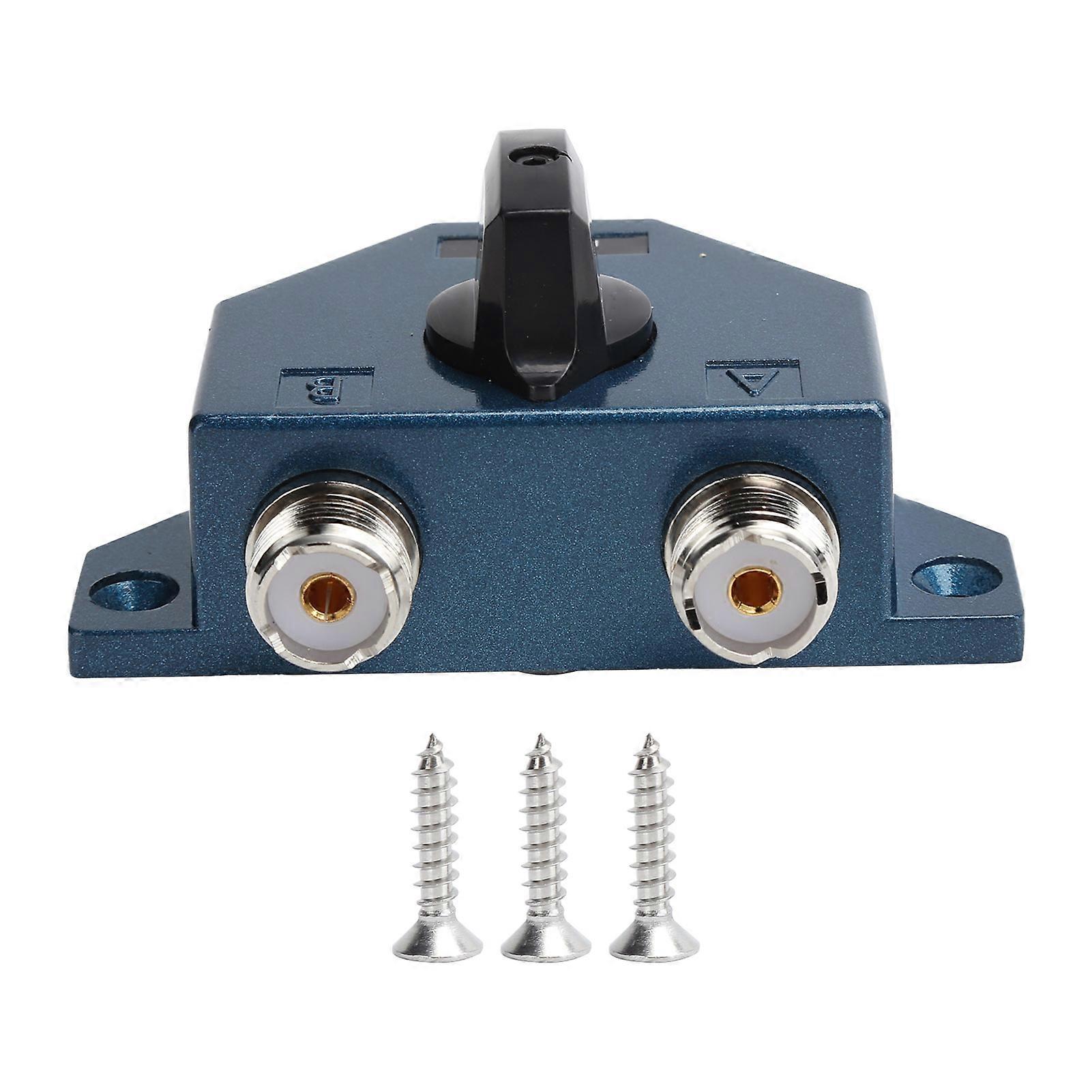 Radio Antenna Switch Zine Alloy 2 Position Adapter Converter Connector for CA‑201 Antenna