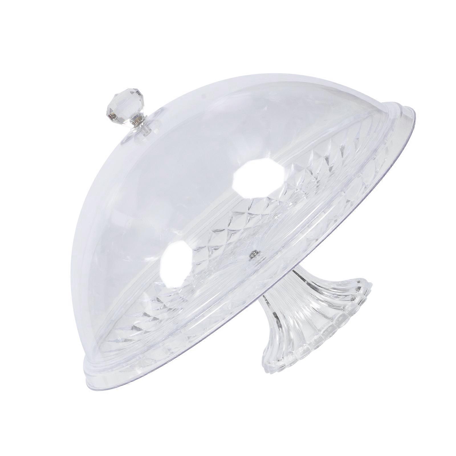 Transparent Round Cake Cover with Sturdy Base & Dustproof Lid – Thick Protective Display for Desserts, Pastries, Fruits – Enhances Presentation and