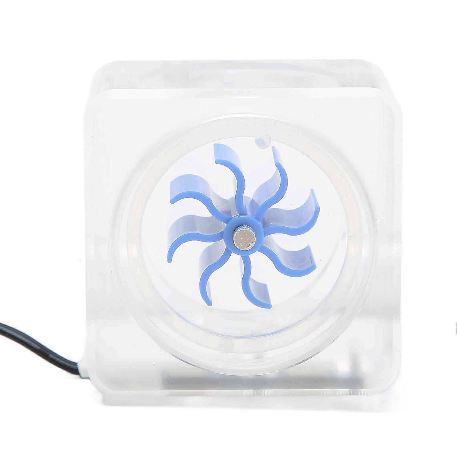 PC Water Flow Meter Indicator G1/4 Thread 3 Way Acrylic Water Cooling Flow Meter Indicator for Computer 