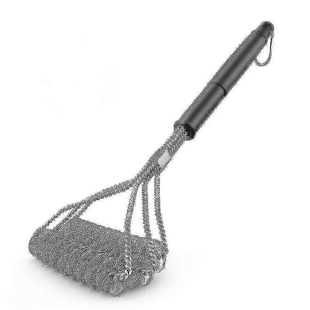 Brosse pour barbecue sans poils - Nettoyeur de 17 pouces avec trois têtes de récurage en acier inoxydable de CHUNCC pour un nettoyage sans effort