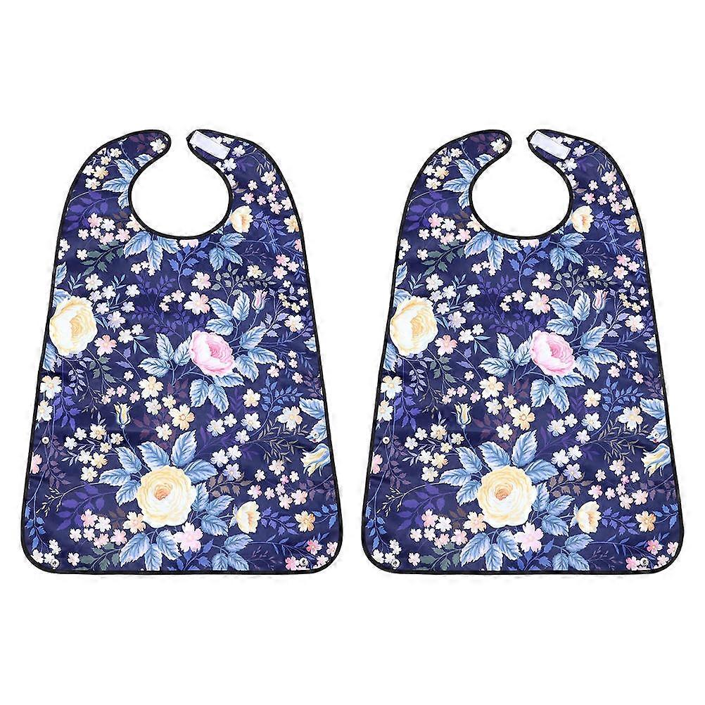 It looks like you've provided a product title or description for **polyester rice bibs for adults**, likely used for feeding assistance, especially