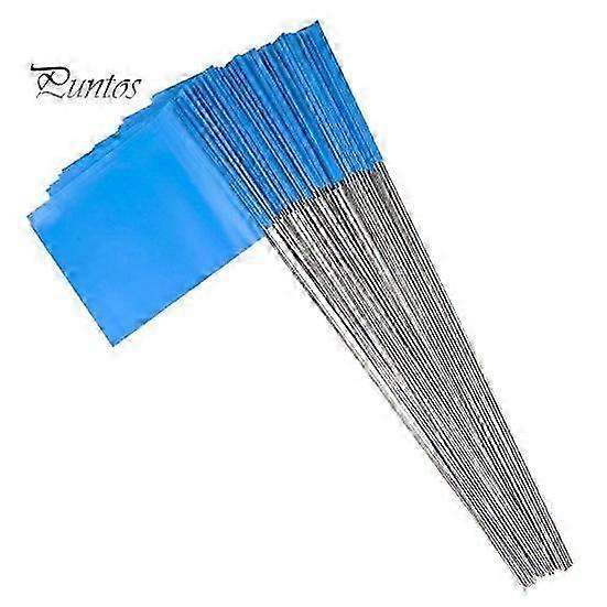 100Pcs Marking Flags Lawn Flag Markers Waterproof Non-Fading Widely Used PVC Landscape Flags Sprinkler Flags New Arrival