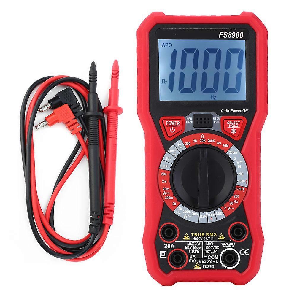FS8900 LED Multifunctional Digital Handheld Multimeter AC DC Voltage Current Meter