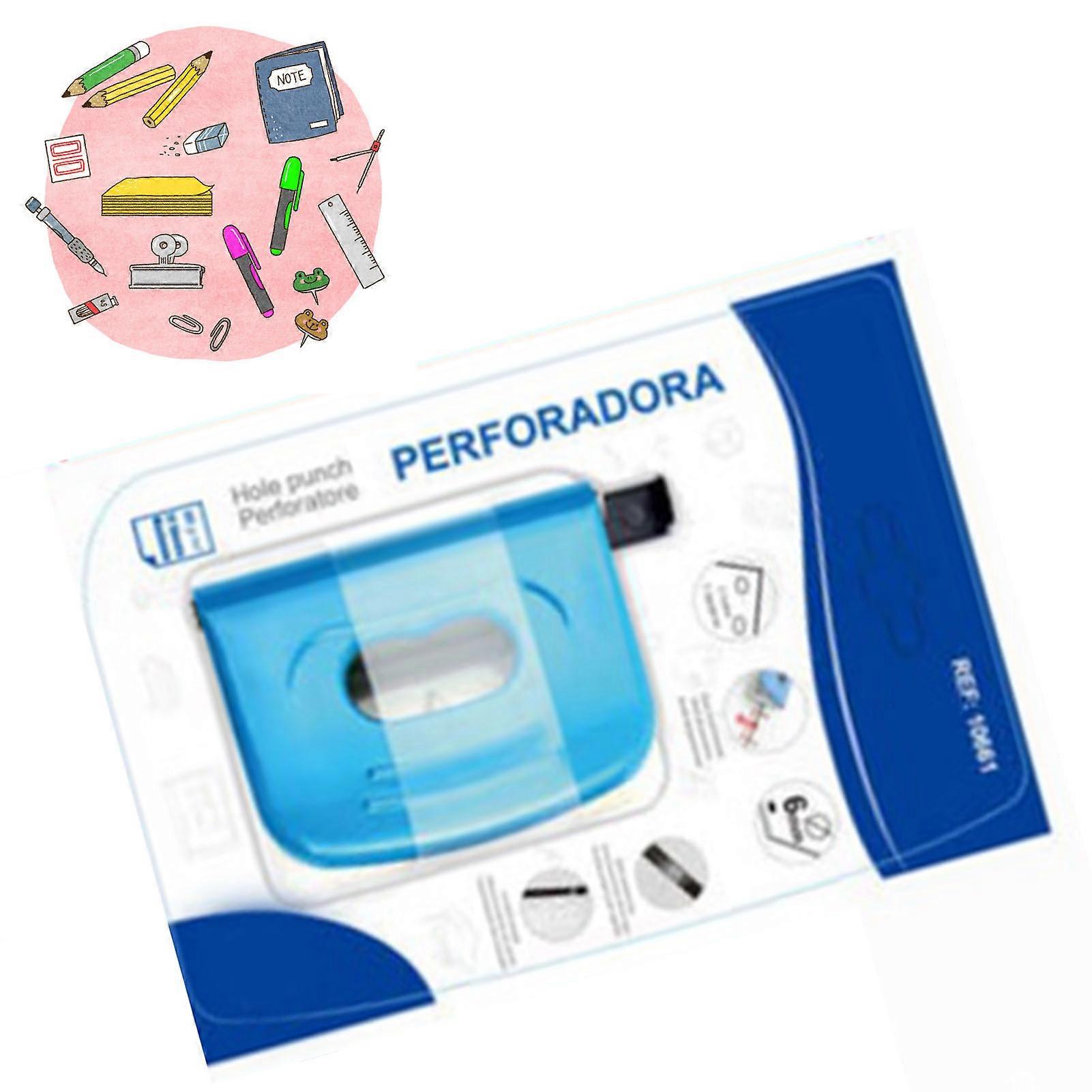 2 Hole Paper Punch Labor Saving Efficiently Rust Prevention Manual Hole Puncher for Plastic Bag