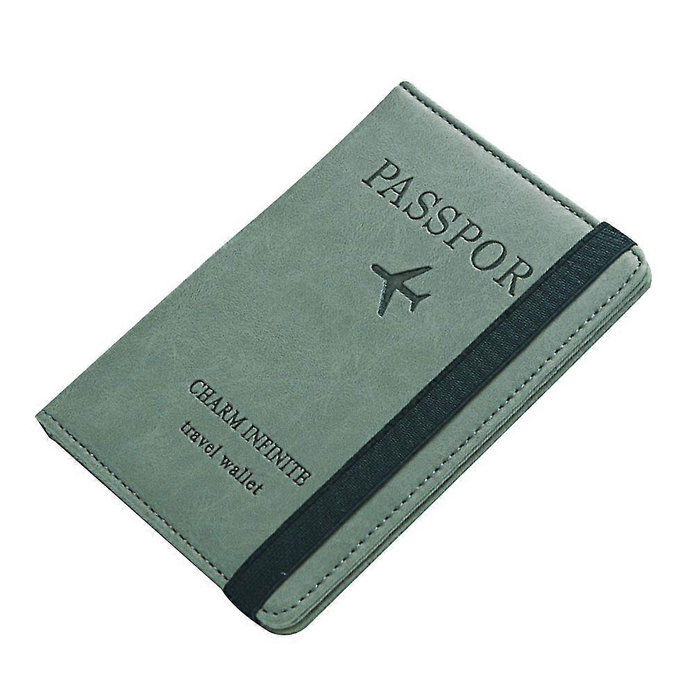 Ladies Wallet Travel Organizer Rfid Passport Wallet Green Minimalist Design Photo Storage 1Pc