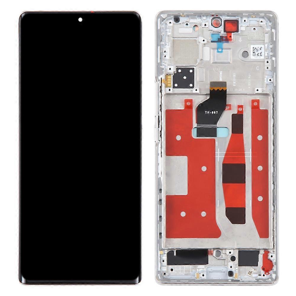 For Honor 60 LSA-AN00 OEM Grade S OLED Screen and Digitizer Assembly + Frame (Without Logo) - Pink
