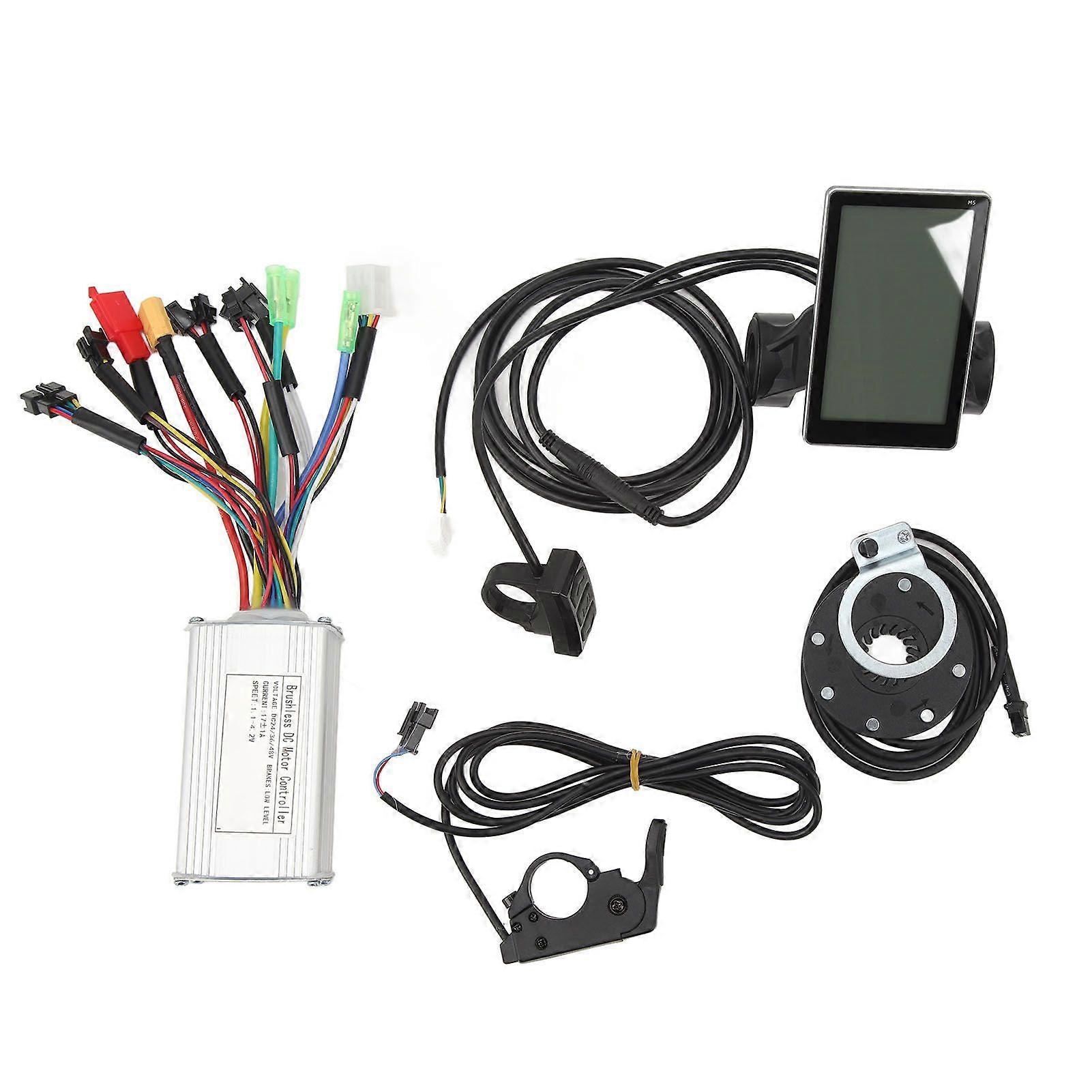 Elektrofahrrad Lithium-Umrüst-Controller-Kit 17A Controller LCD M5 Display Power Assist Sensor Daumengas