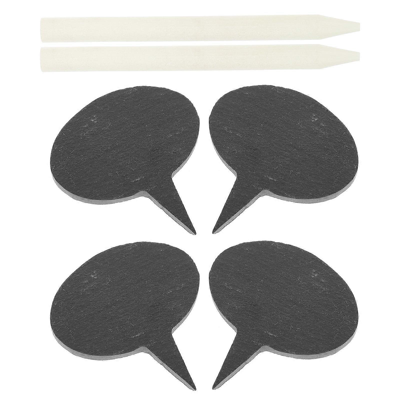 Creative Cheese Markers Set with Oval Labels and Chalk Pens – Reusable Cake and Cupcake Toppers for Desserts, Parties, and Weddings – Easy to Write